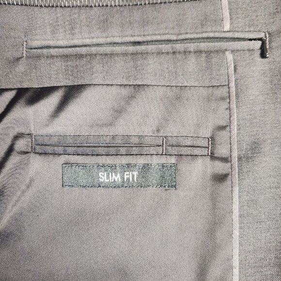 Jos A Bank Men's 40R Travel Tech Gray Slim Fit Two Button Sports Coat Slim Fit - Picture 6 of 9